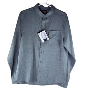Karbon gray performance wear classic button  up